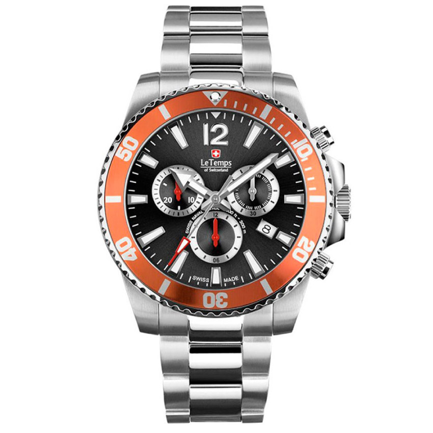 Часы Le Temps Swiss Naval Patrol Chronograph LT1044.14BS01